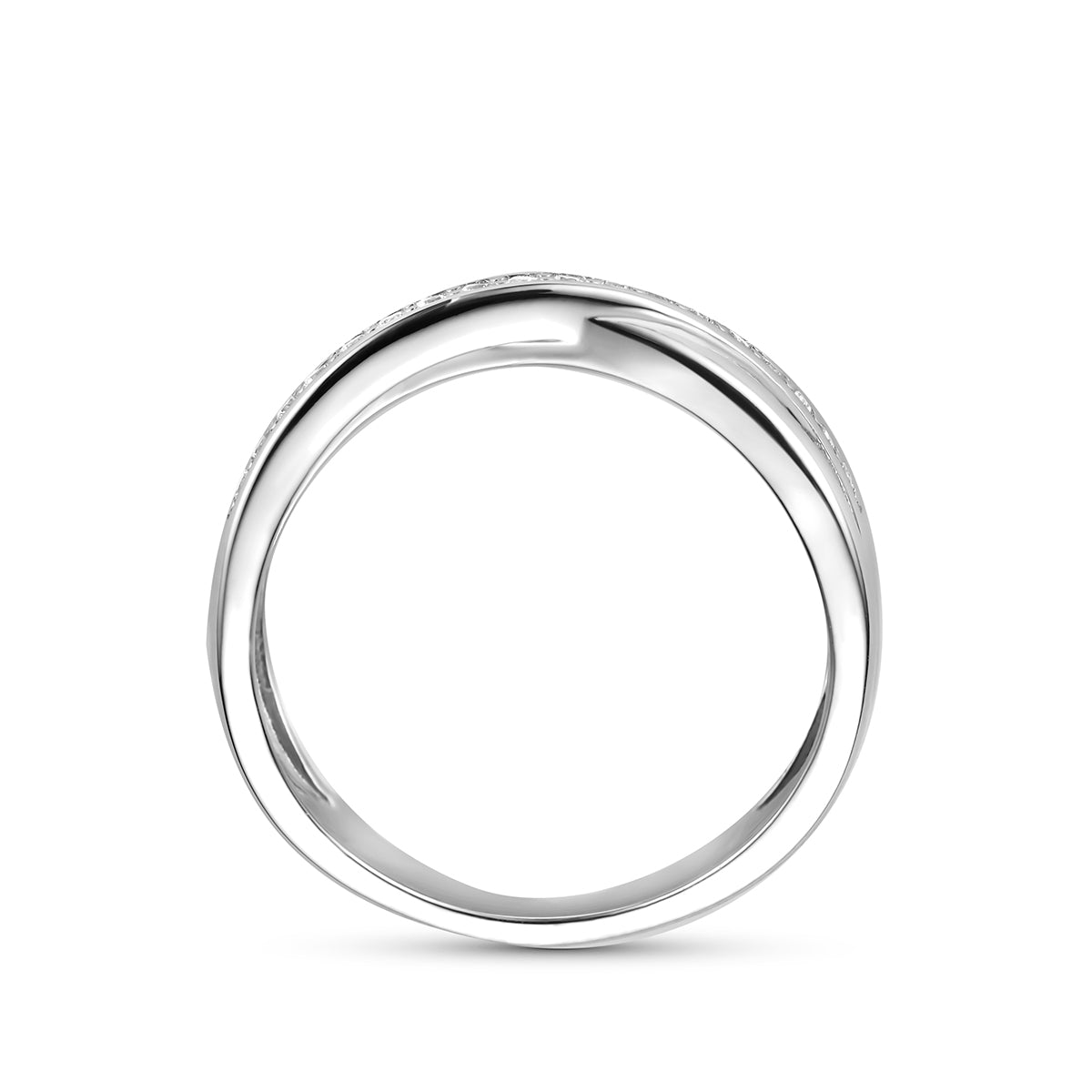 ring zirkonia zilver gerhodineerd