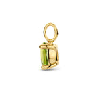 hanger peridot 12 mm 14K geelgoud