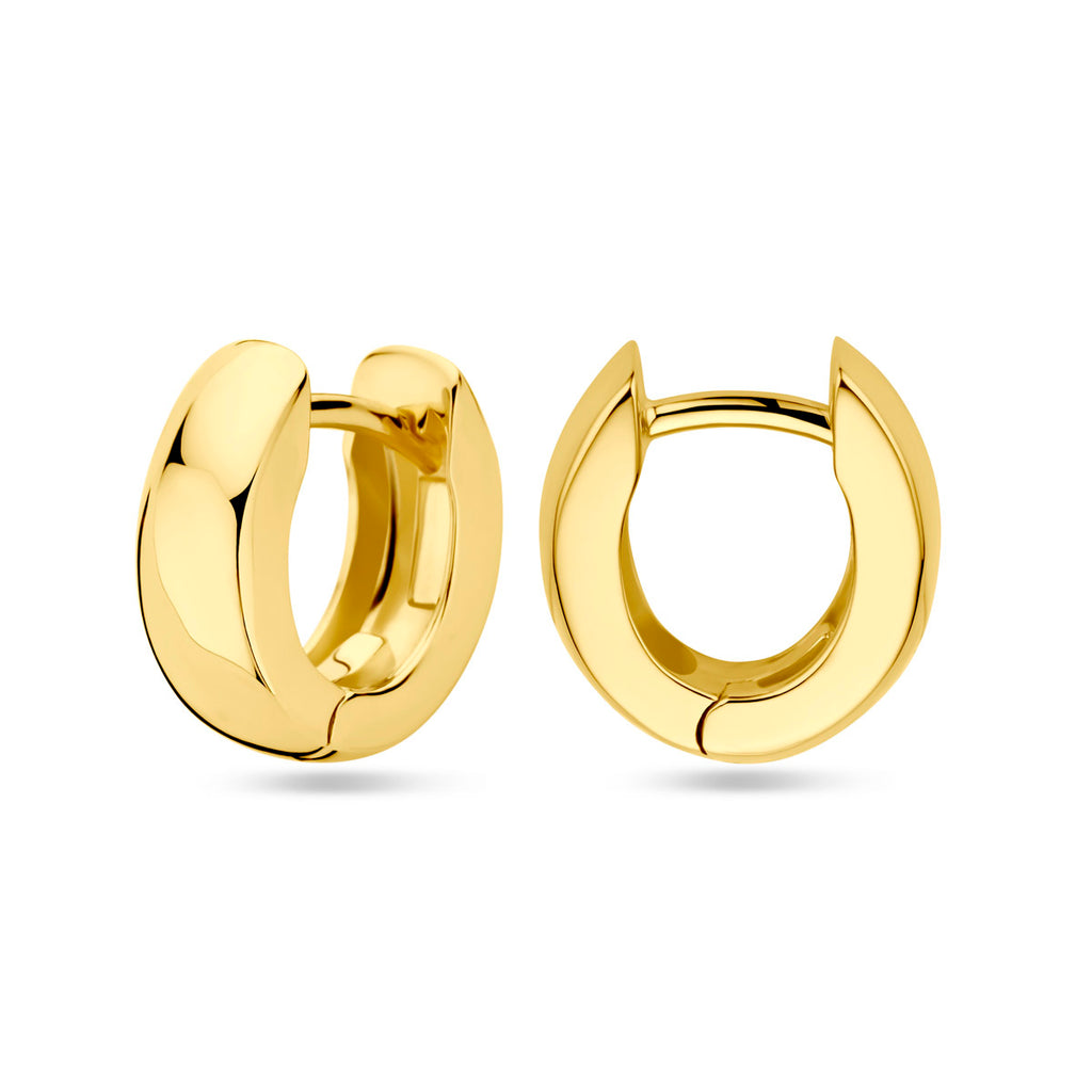 Klappohrringe 13 mm 1 Mikron silbervergoldet (gelb)