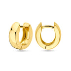 Klappohrringe 13 mm 1 Mikron silbervergoldet (gelb)