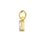 hanger met geboortesteen 9 mm 14K geelgoud