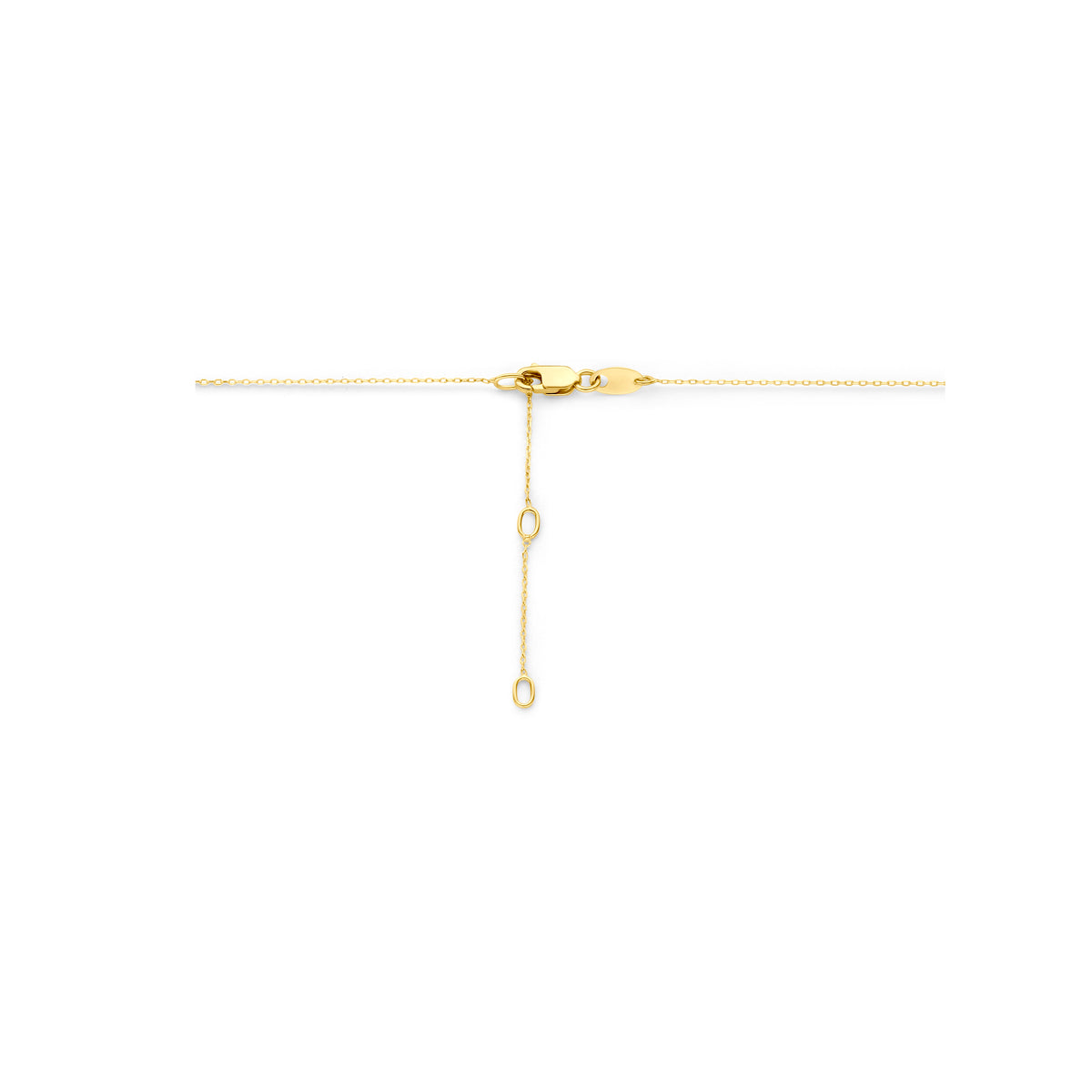 Collier blauer Topas 41 - 43 - 45 cm 14K Gelbgold