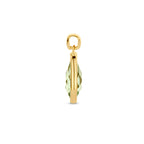 hanger groen amethist 14K geelgoud