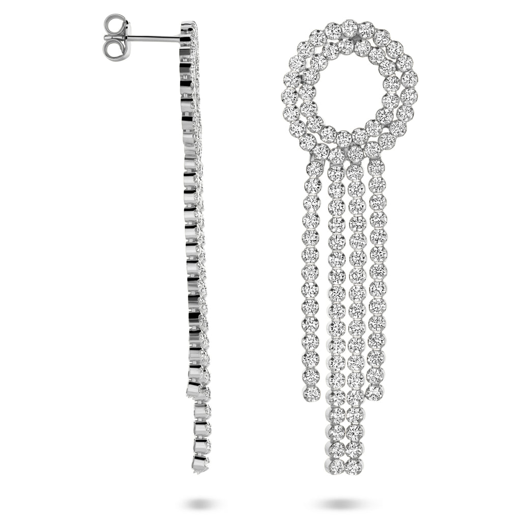 oorhangers zirkonia 62 mm zilver gerhodineerd