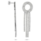 oorhangers zirkonia 62 mm zilver gerhodineerd