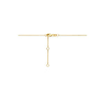 collier lab grown diamant 0.05ct g vs 40 - 42 - 44 cm 14K geelgoud - rond