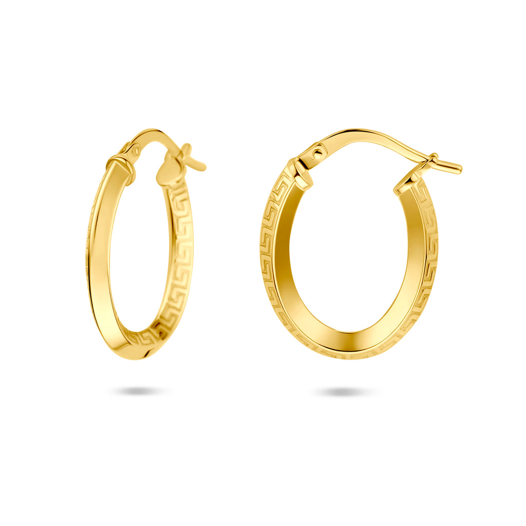 oorringen buis 2,5 mm Silgold (geel met zilverkern)