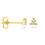 Ohrstecker Diamant 0,05 ct (2x 0,025 ct) h p1 14K Gelbgold