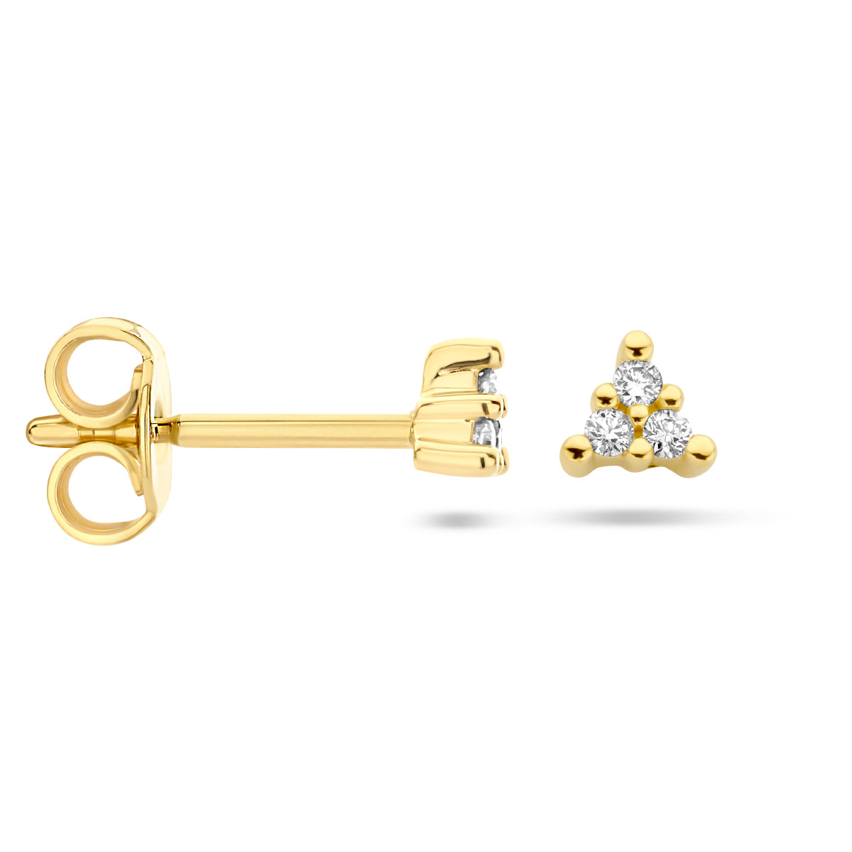 Ohrstecker Diamant 0,05 ct (2x 0,025 ct) h p1 14K Gelbgold