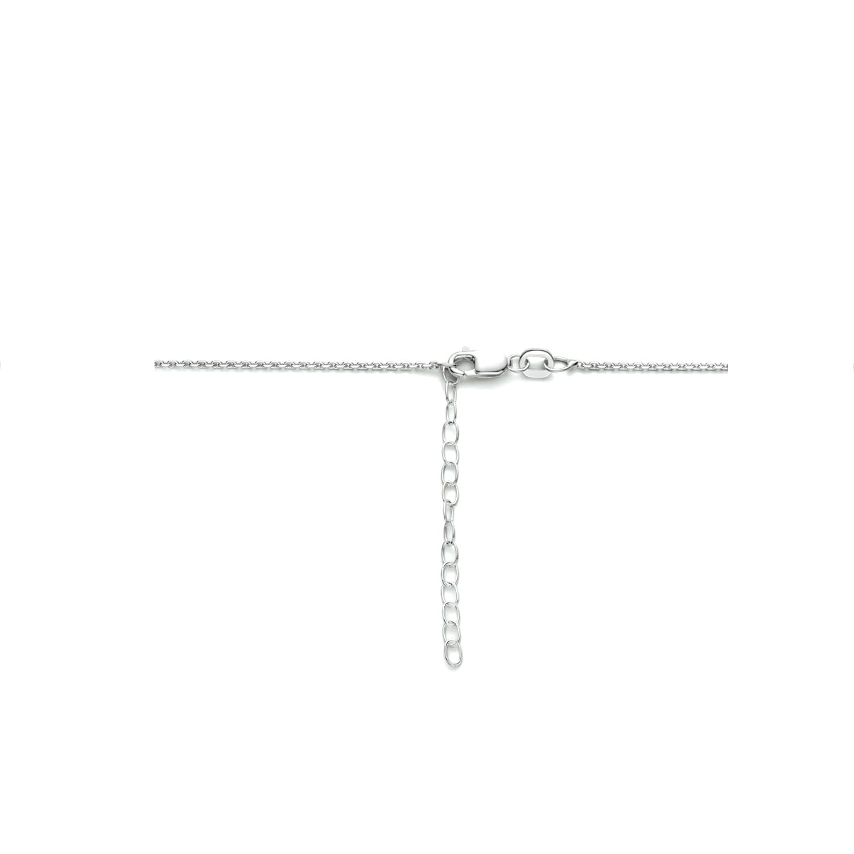 Halskette rund 41 + 4 cm Silber rhodiniert