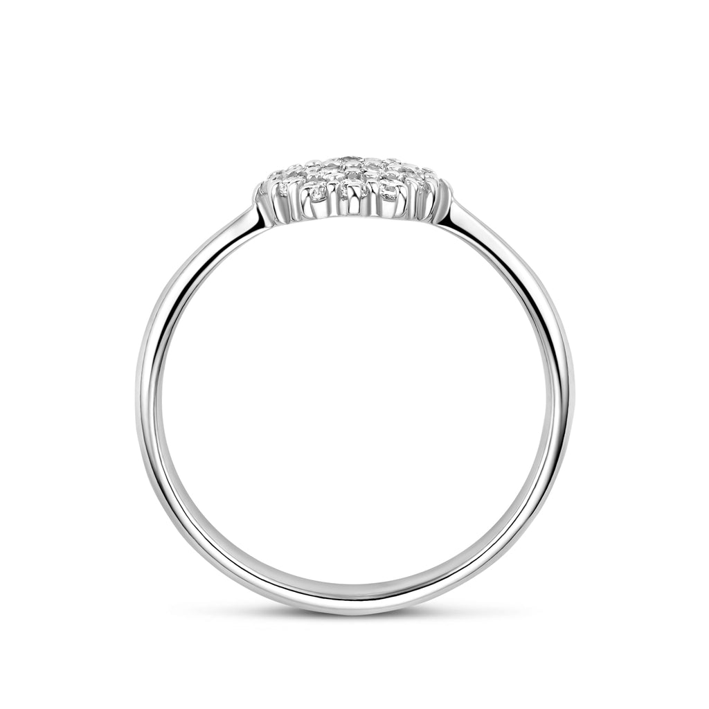 ring zirkonia zilver gerhodineerd
