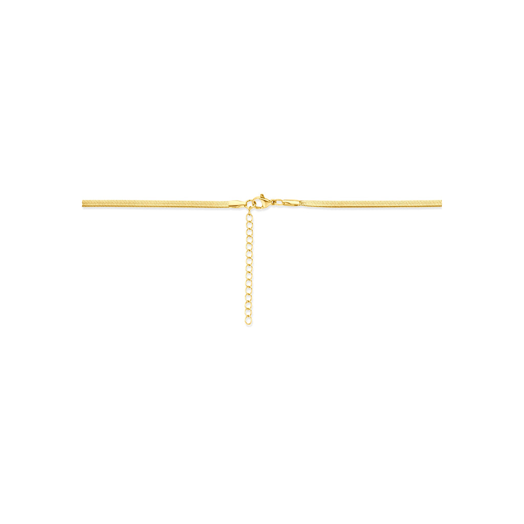 Kette Omega Ionenplattierung 3,0 mm 40 + 5 cm Edelstahl