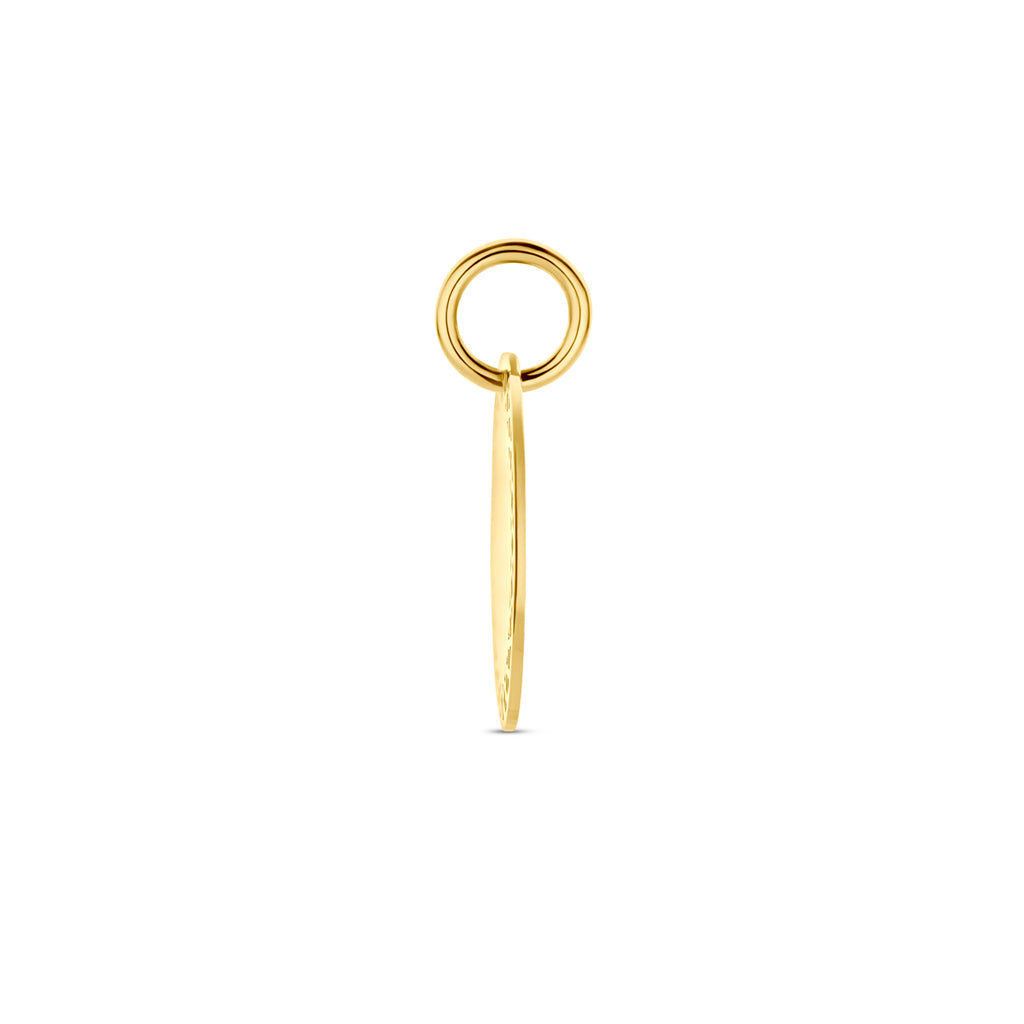 graveerhanger 20 mm 14K geelgoud