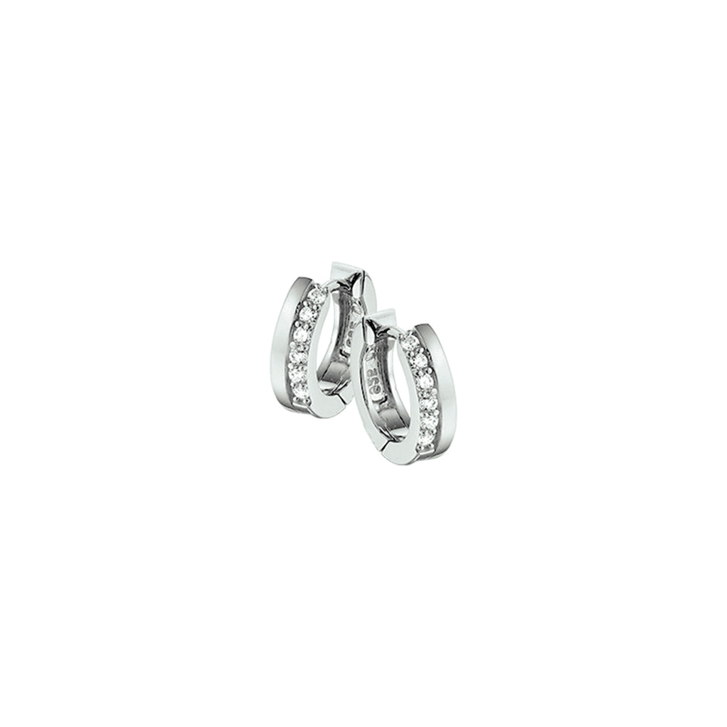 klapoorringen zirkonia zilver gerhodineerd