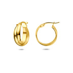 oorringen 16,5 mm 14K geelgoud