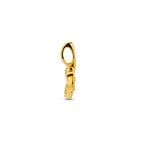 hanger diamant 0.09ct h si 14,5 mm 14K geelgoud