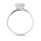 Ring Herz Zirkonia Silber rhodiniert