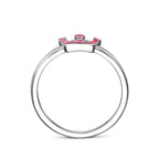 Ring Krone Silber rhodiniert