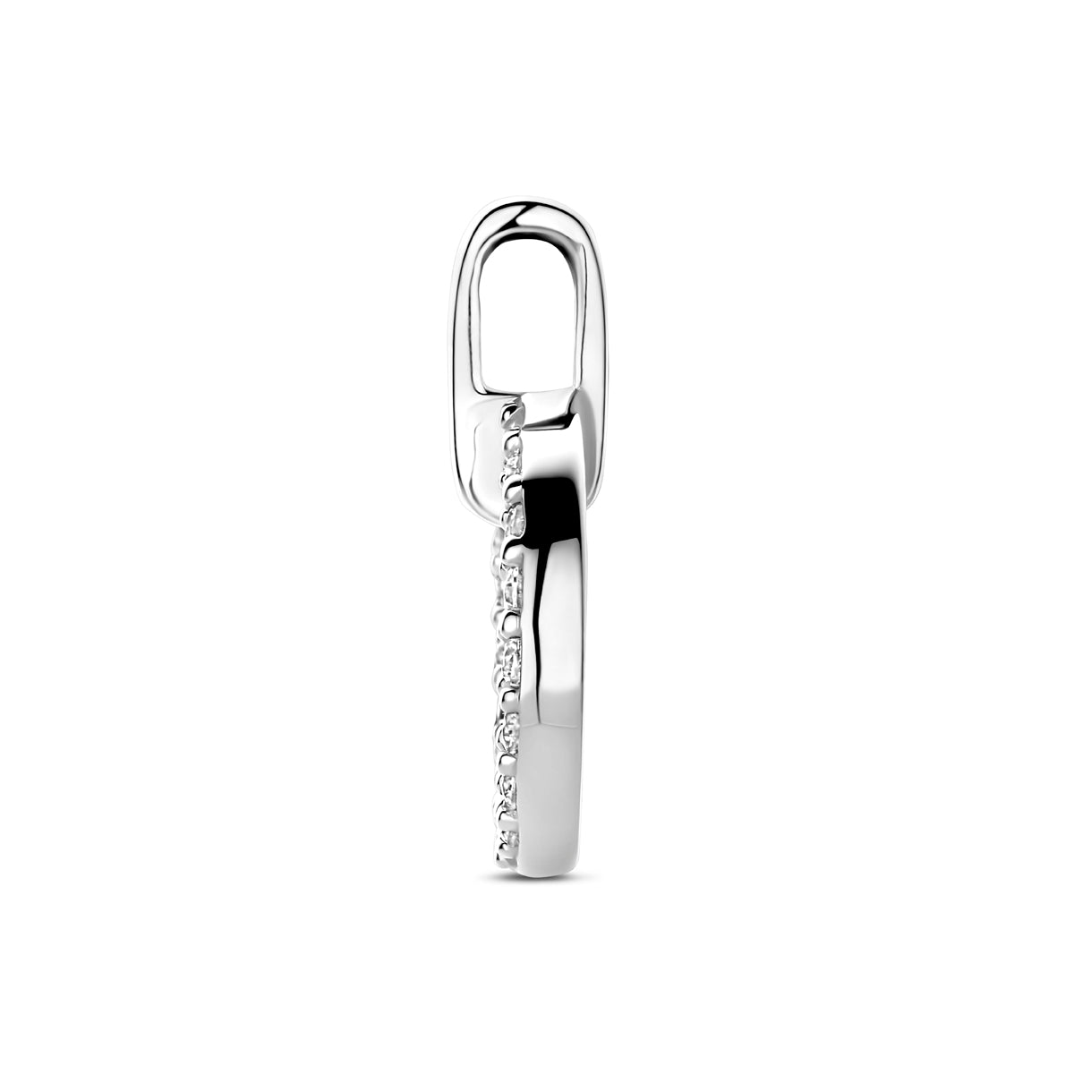 hanger zirkonia 17 mm zilver gerhodineerd