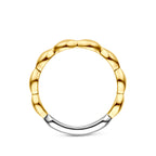 ring 3 micron zilver verguld (geel/rhodium)