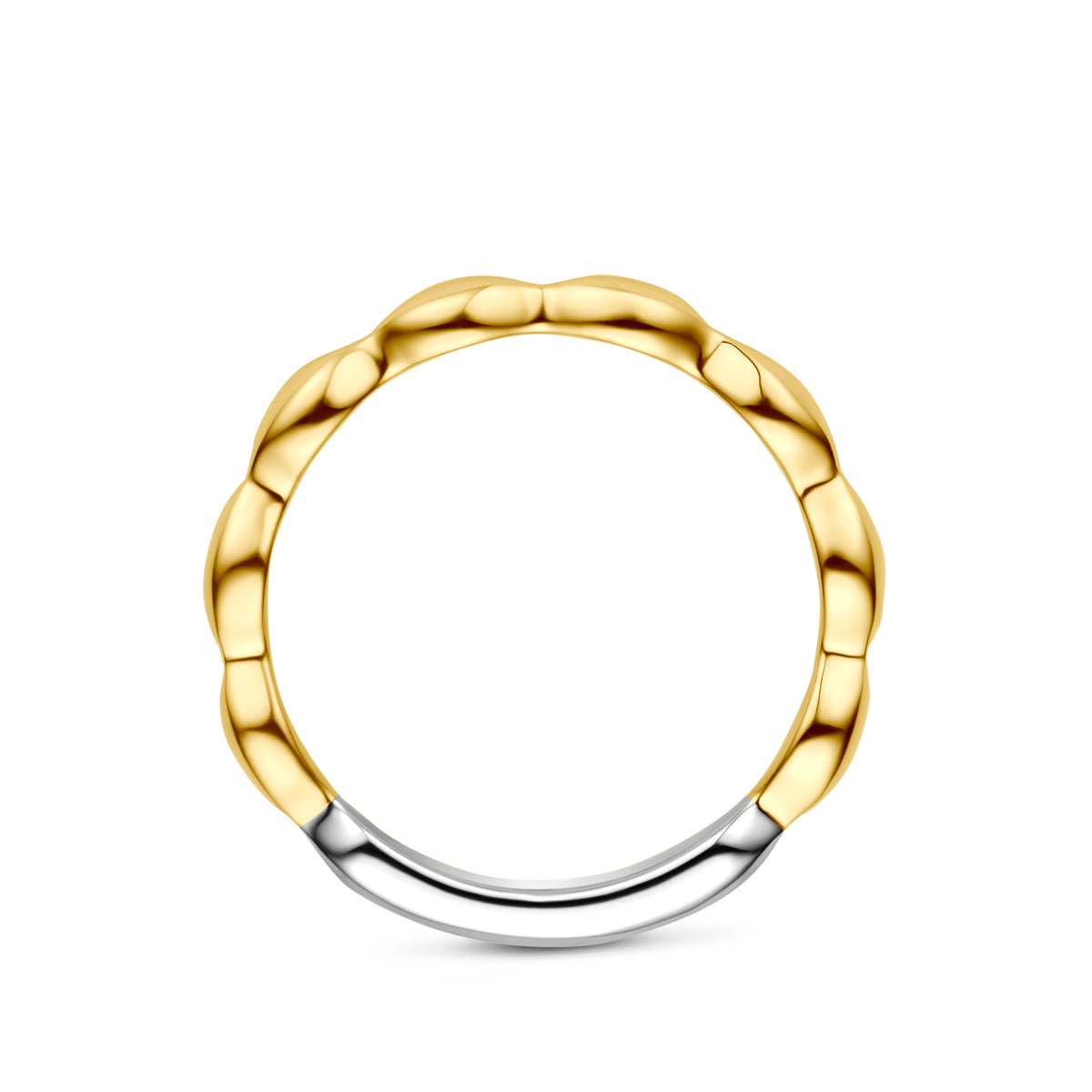 ring 3 micron zilver verguld (geel/rhodium)