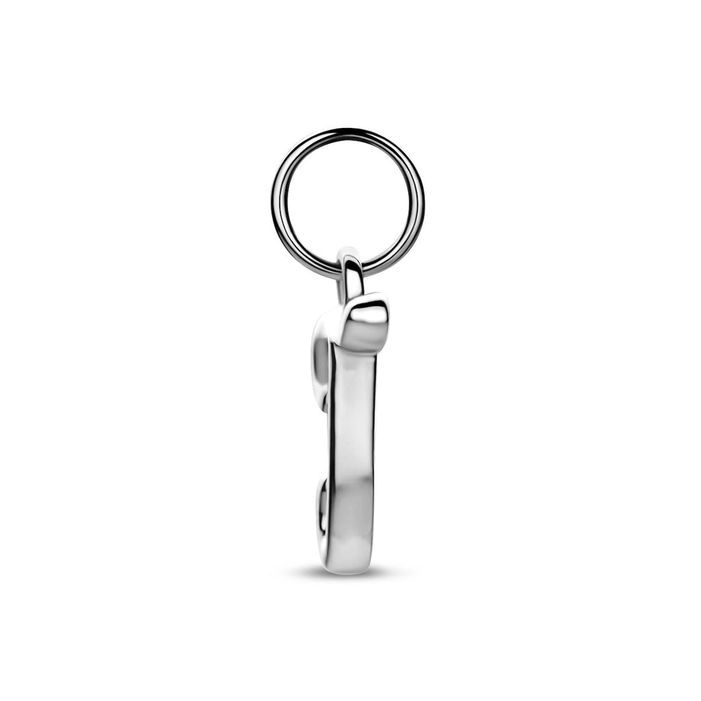 hanger letter zilver gerhodineerd