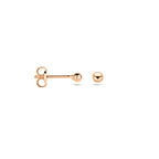 Ohrstecker Kugel 14K Roségold