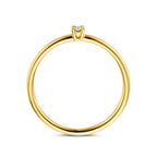 Ring Diamant 0,03 ct h SI 14K Gelbgold