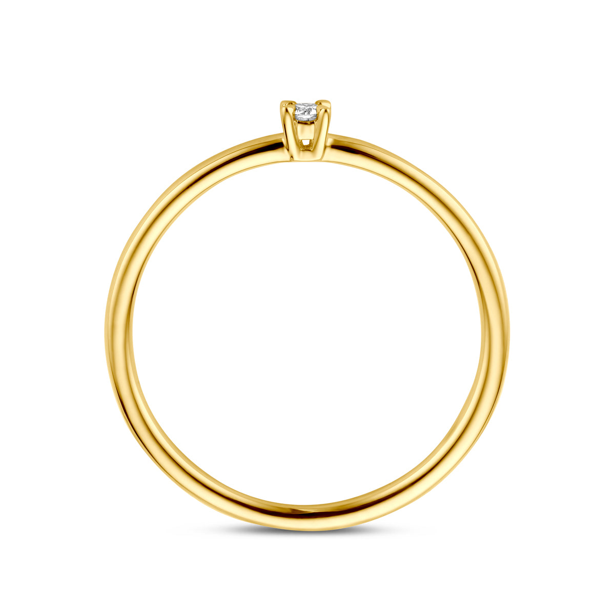Ring Diamant 0,03 ct h SI 14K Gelbgold