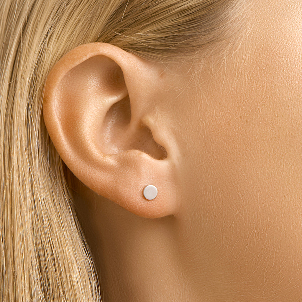 oorknoppen zilver gerhodineerd