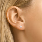 oorknoppen zilver gerhodineerd