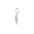 hanger hartje onyx zilver gerhodineerd