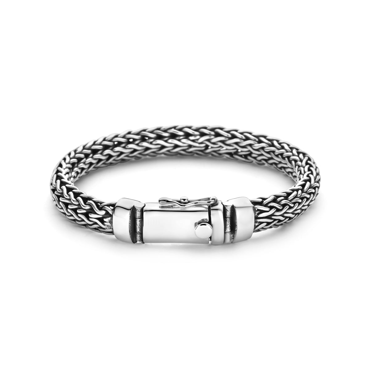 Armband Oxi Fuchsschwanz 9 mm 21 cm Silber oxidiert