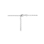 collier gourmette met tussenstuk 2,2 mm 40 + 4 cm zilver gerhodineerd