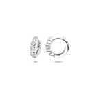 klapoorringen zirkonia 11,5 mm zilver gerhodineerd