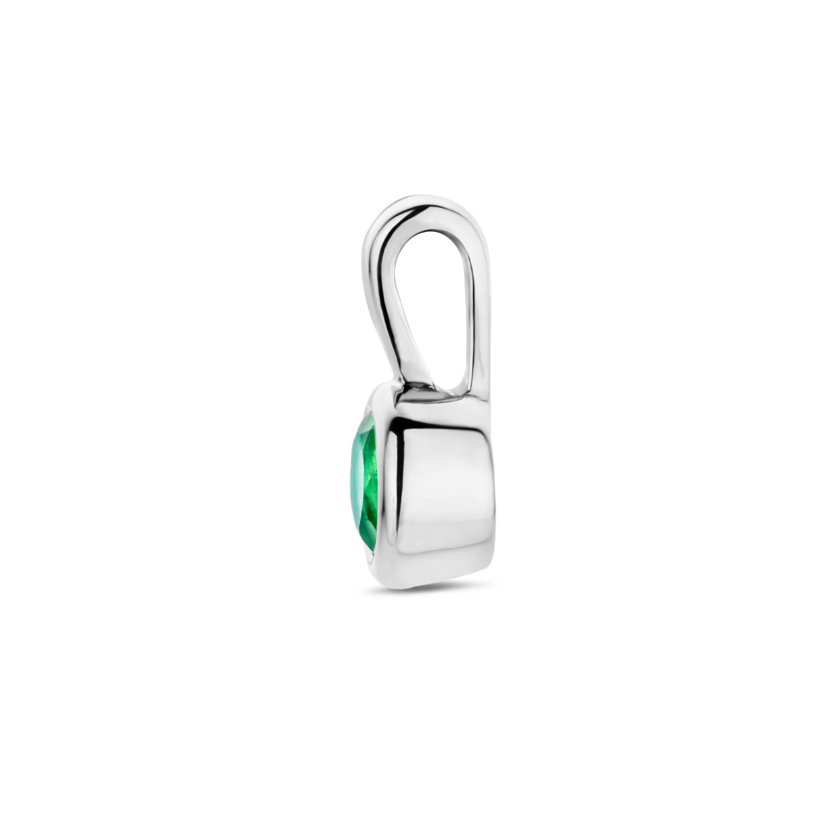 Anhänger mit synth. Geburtsstein 11 mm Silber rhodiniert