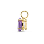 hanger amethist 14K geelgoud