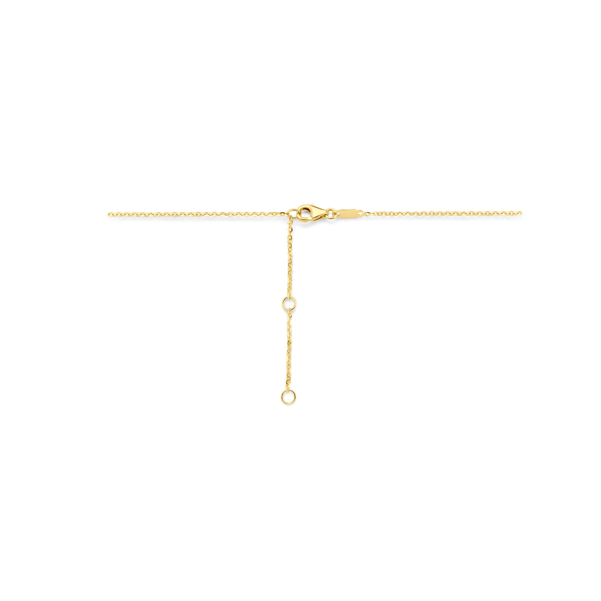 collier zirkonia 40 - 42 - 44 cm 14K geelgoud