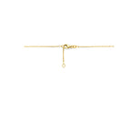 collier roze topaas 42 – 44 cm 14K geelgoud