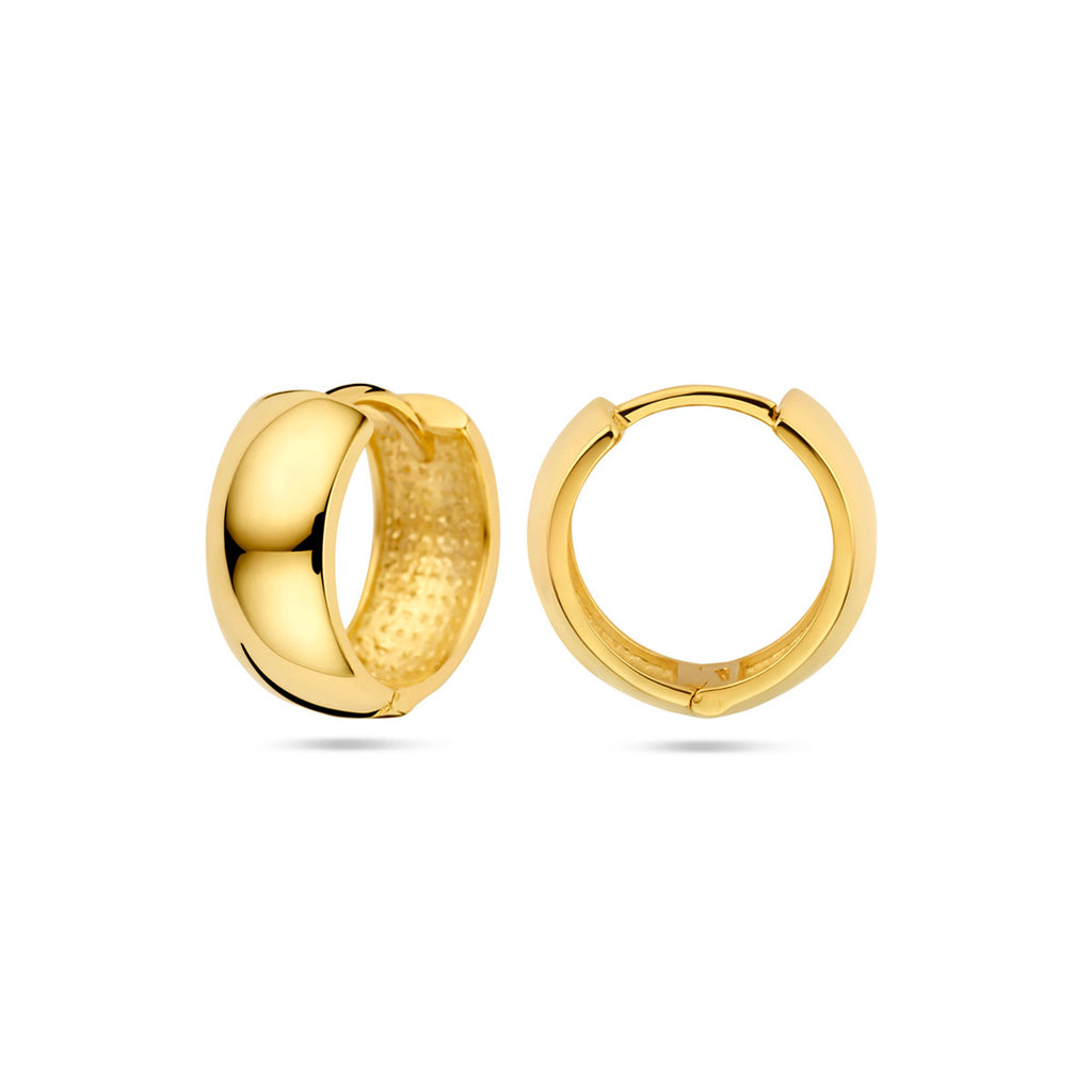 9k Klappcreolen 13 mm 9K Gelb