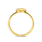 Ring Herz Lab-grown Diamant 0.01ct G VS 14K Gelbgold