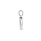 hanger rondje zilver gerhodineerd