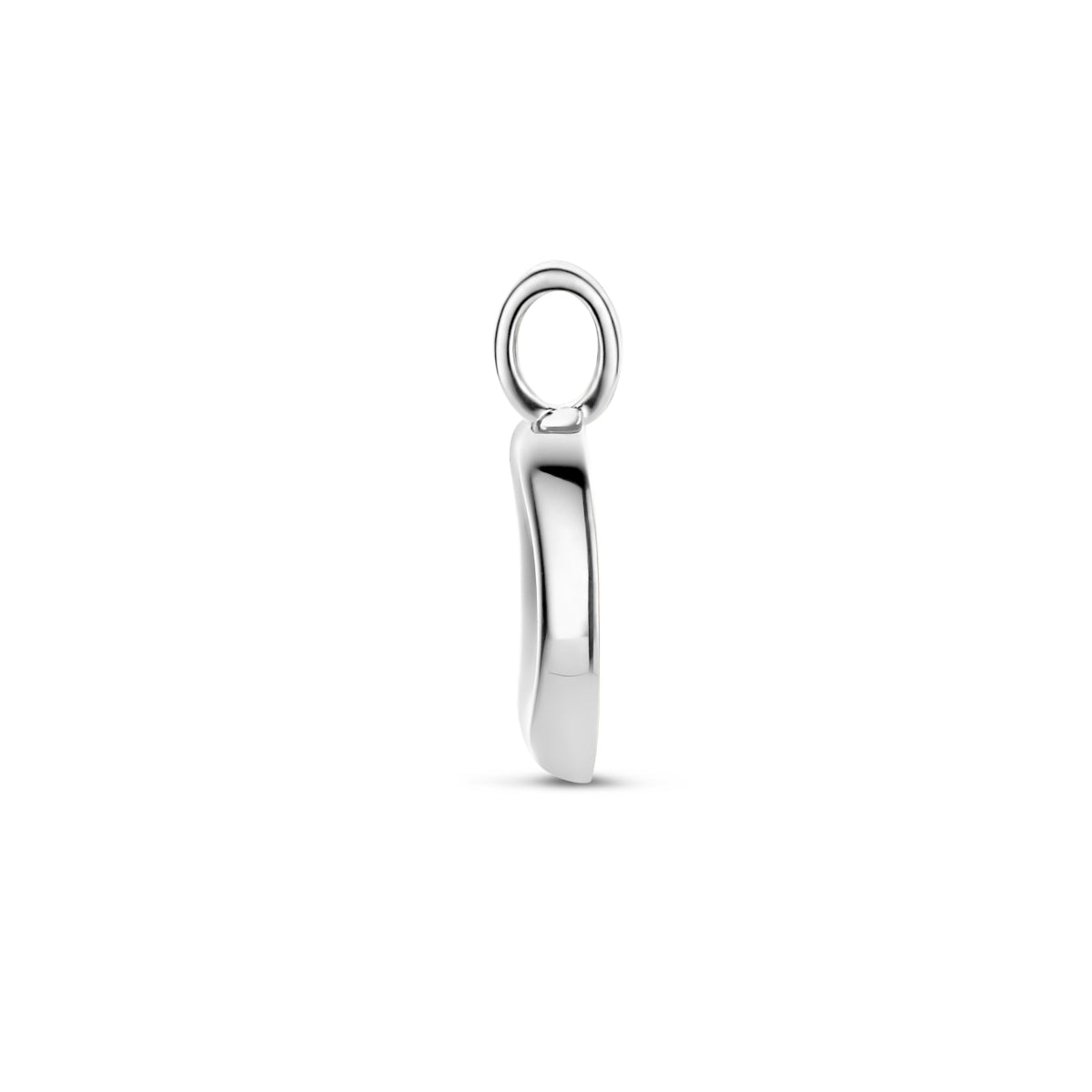 hanger rondje zilver gerhodineerd