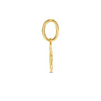 9k hanger klaver 8,5 mm 9K geel