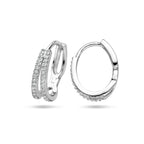 klapoorringen zirkonia zilver gerhodineerd