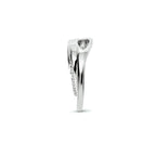 Anhänger rund Zirkonia 15,5 mm Silber rhodiniert