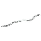 Gravurarmband Gourmetplatte 8 mm Silber rhodiniert