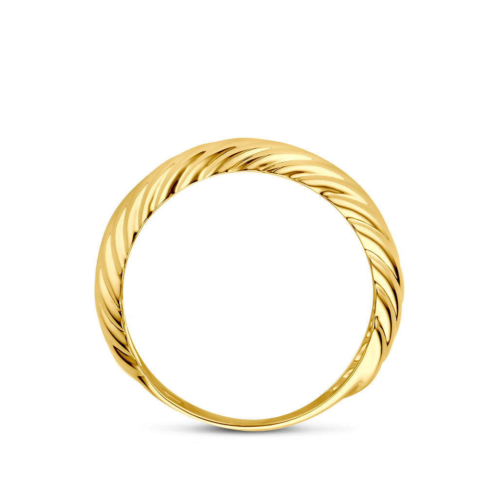 ring gedraaid 14K geelgoud - gedraaid