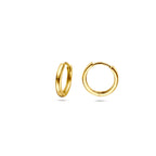 Klappcreolen 10,5 mm 14K Gelbgold