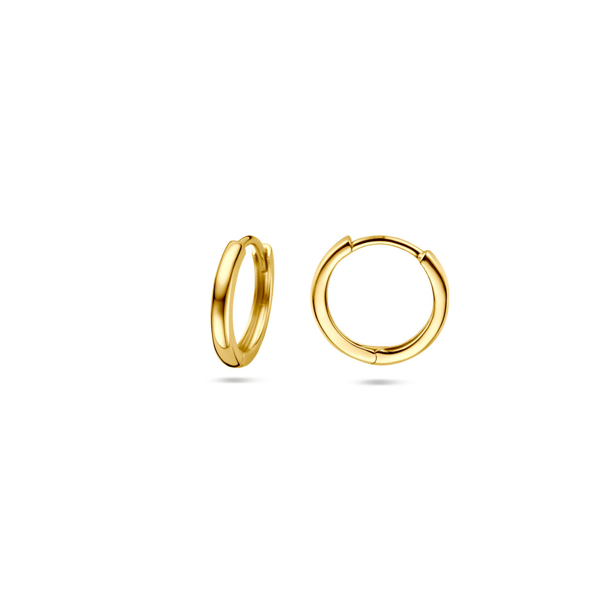 Klappcreolen 10,5 mm 14K Gelbgold